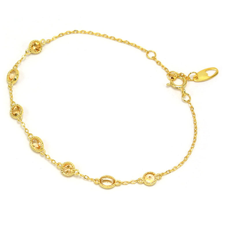 Light luxury sapphire blue toppa bracelet women