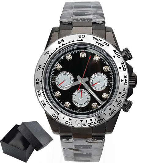 Luxury Sports VK63 Quartz Watch Sapphire Glass 316L stainless steel waterproof for men's custom watches with VK63 watch movement