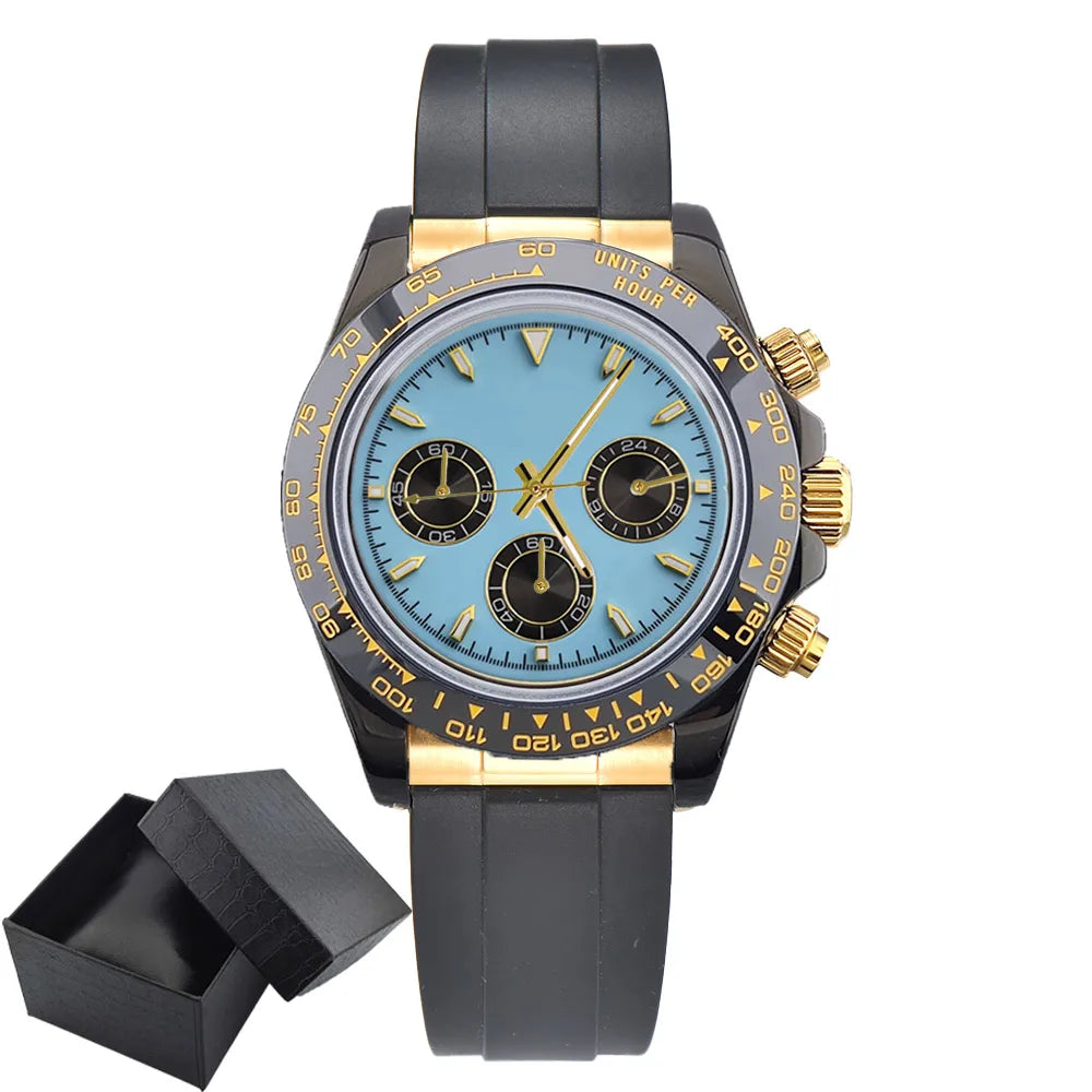 Luxury Sports VK63 Quartz Watch Sapphire Glass 316L stainless steel waterproof for men's custom watches with VK63 watch movement