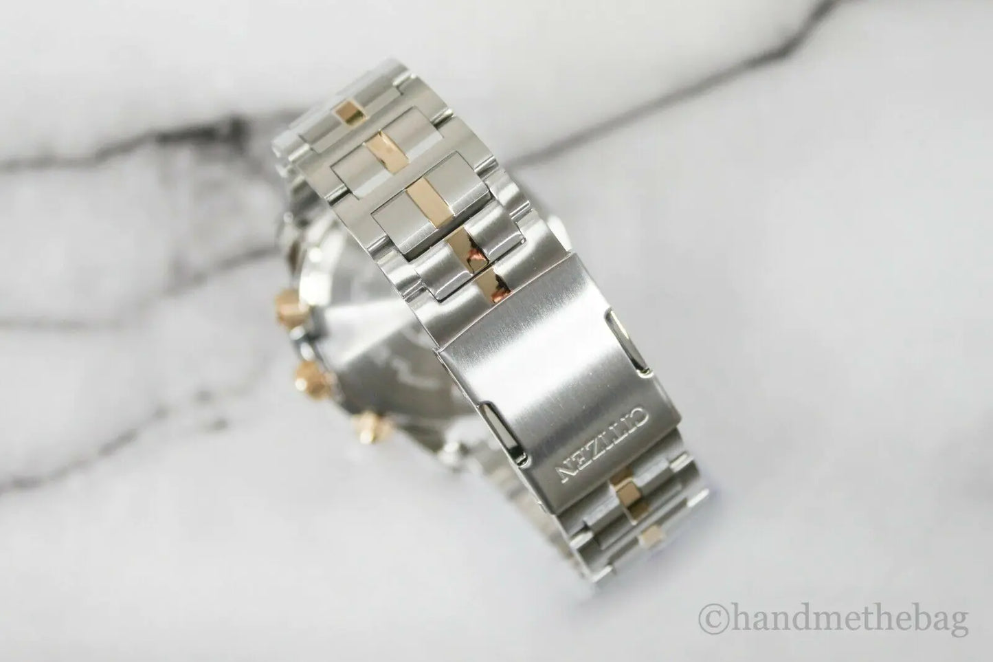 Two-Tone Silver Gold Bracelet Watch