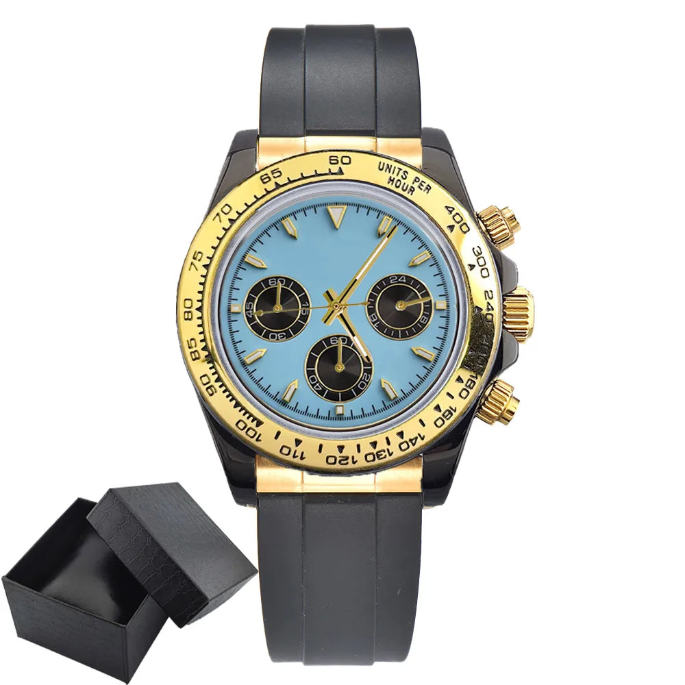 Luxury Sports VK63 Quartz Watch Sapphire Glass 316L stainless steel waterproof for men's custom watches with VK63 watch movement