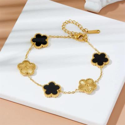 Plum Blossom Double-sided Five Small Flower Bracelet