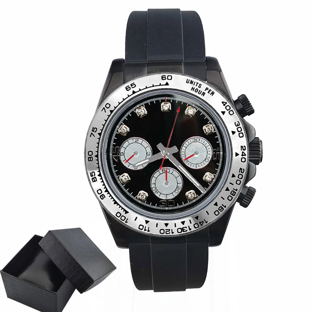 Luxury Sports VK63 Quartz Watch Sapphire Glass 316L stainless steel waterproof for men's custom watches with VK63 watch movement