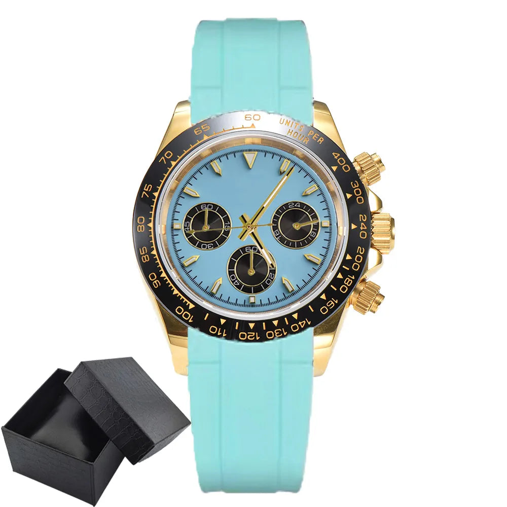 Luxury Sports VK63 Quartz Watch Sapphire Glass 316L stainless steel waterproof for men's custom watches with VK63 watch movement