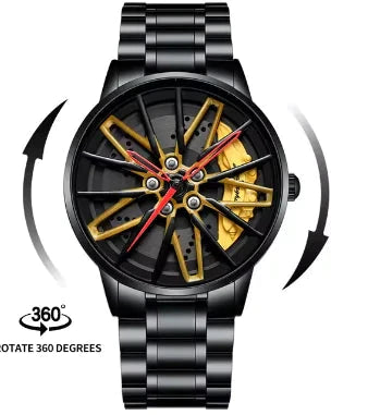 360° Rotating Wheel Watch