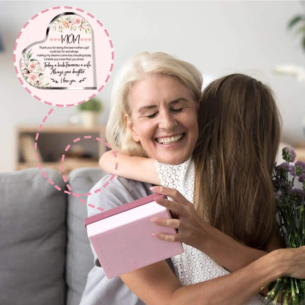 Celebrate love with our Acrylic Heart Plaque, perfect for special moments and cherished memories.