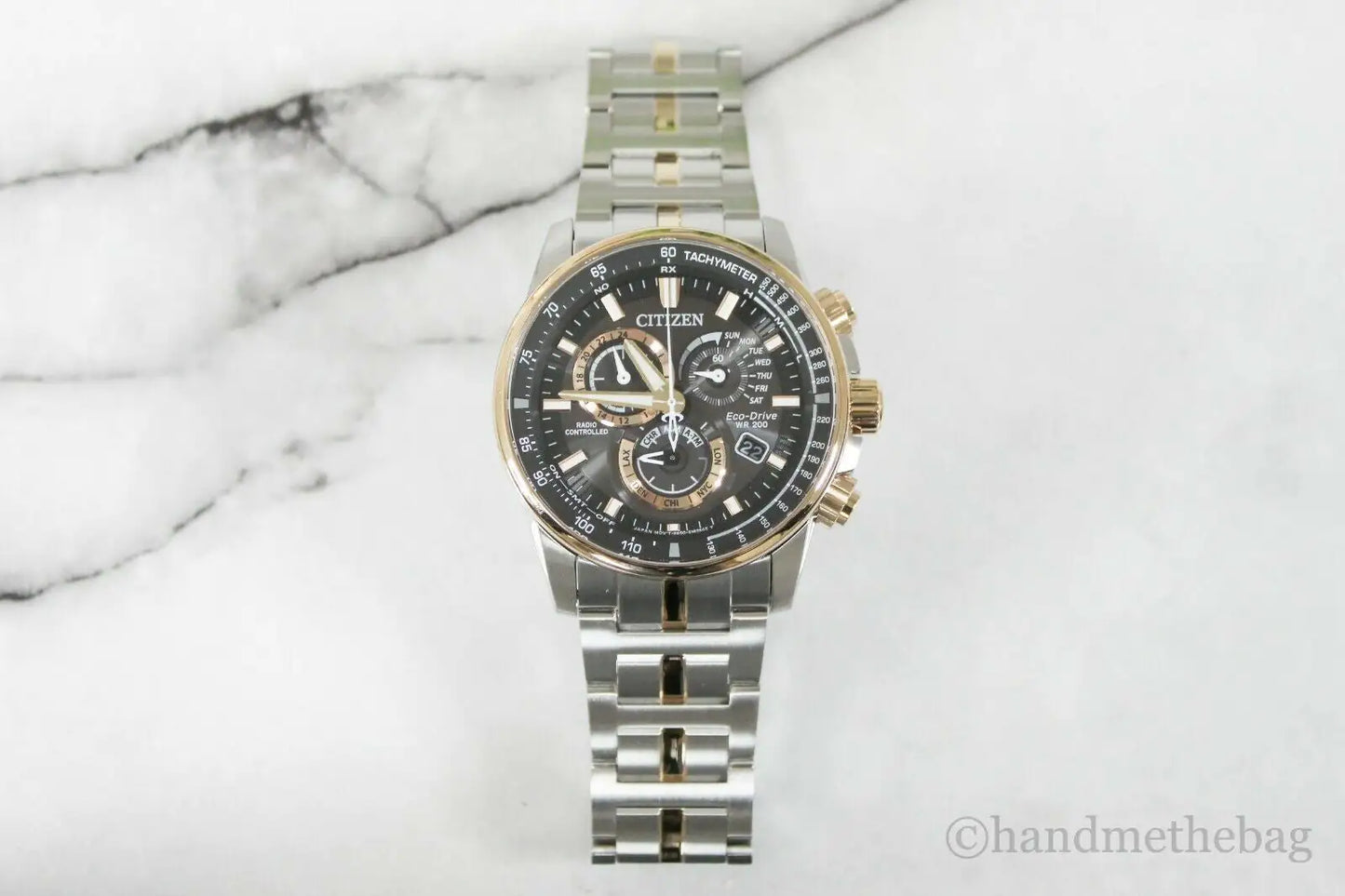 Two-Tone Silver Gold Bracelet Watch