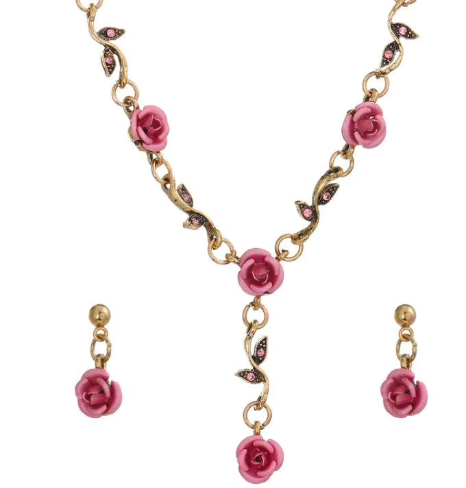 Rose Jewelry Set