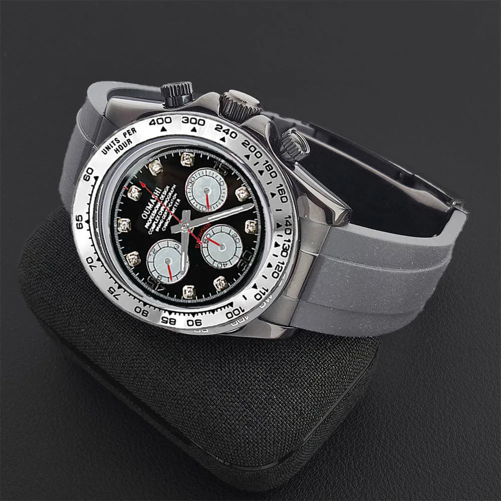 Luxury Sports VK63 Quartz Watch Sapphire Glass 316L stainless steel waterproof for men's custom watches with VK63 watch movement