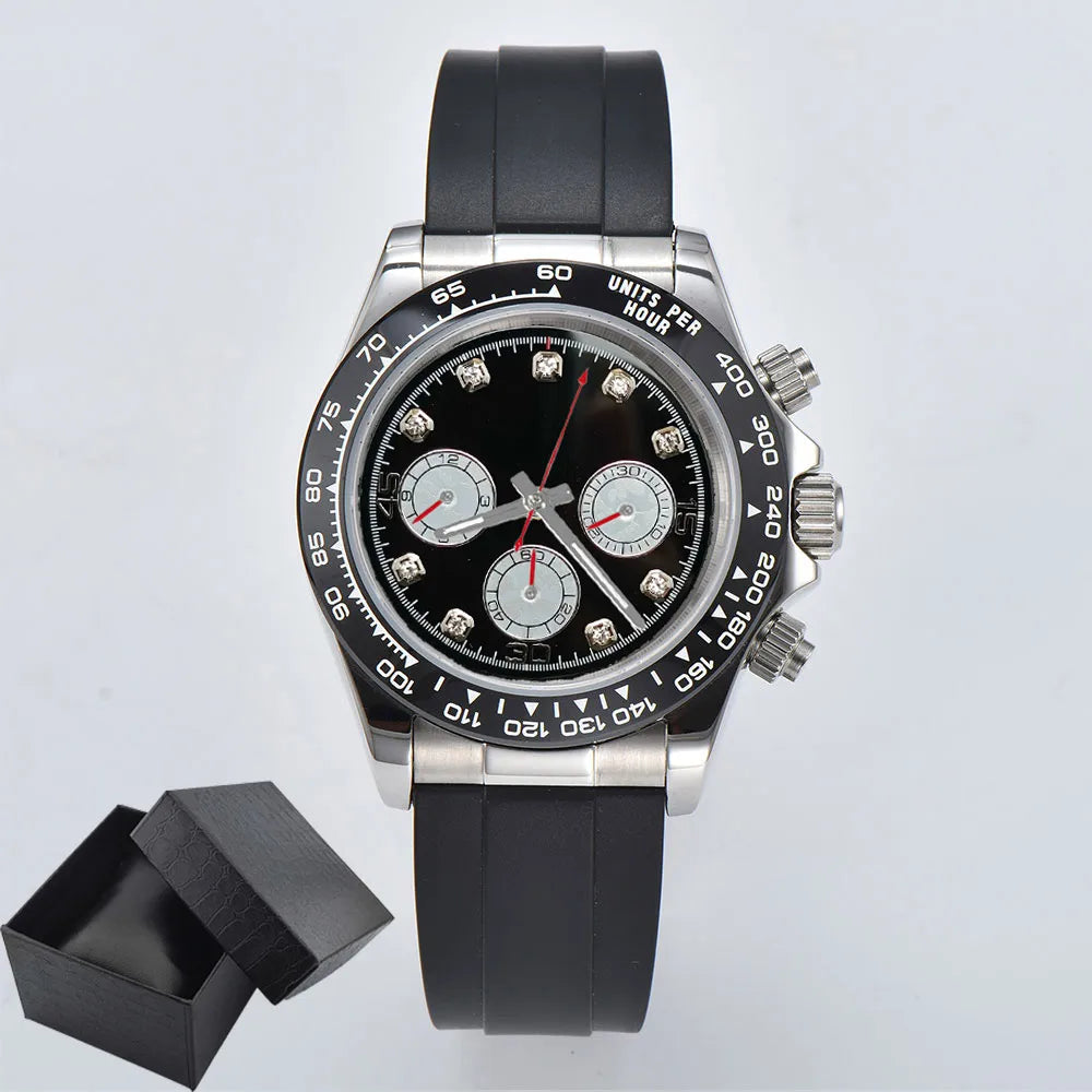 Luxury Sports VK63 Quartz Watch Sapphire Glass 316L stainless steel waterproof for men's custom watches with VK63 watch movement