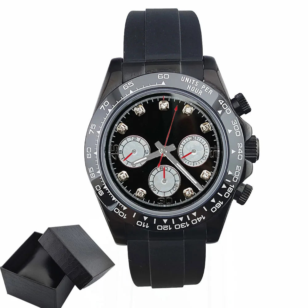 Luxury Sports VK63 Quartz Watch Sapphire Glass 316L stainless steel waterproof for men's custom watches with VK63 watch movement