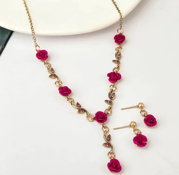 Rose Jewelry Set