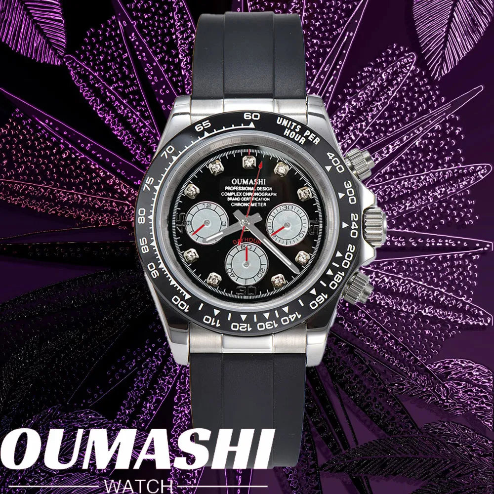 Luxury Sports VK63 Quartz Watch Sapphire Glass 316L stainless steel waterproof for men's custom watches with VK63 watch movement