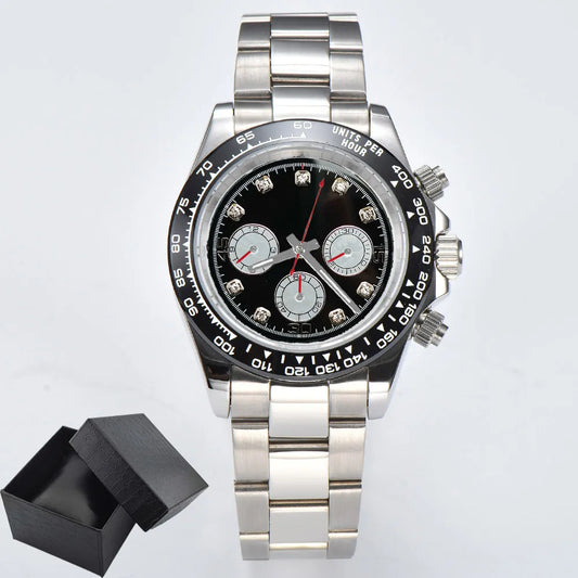 Luxury Sports VK63 Quartz Watch Sapphire Glass 316L stainless steel waterproof for men's custom watches with VK63 watch movement