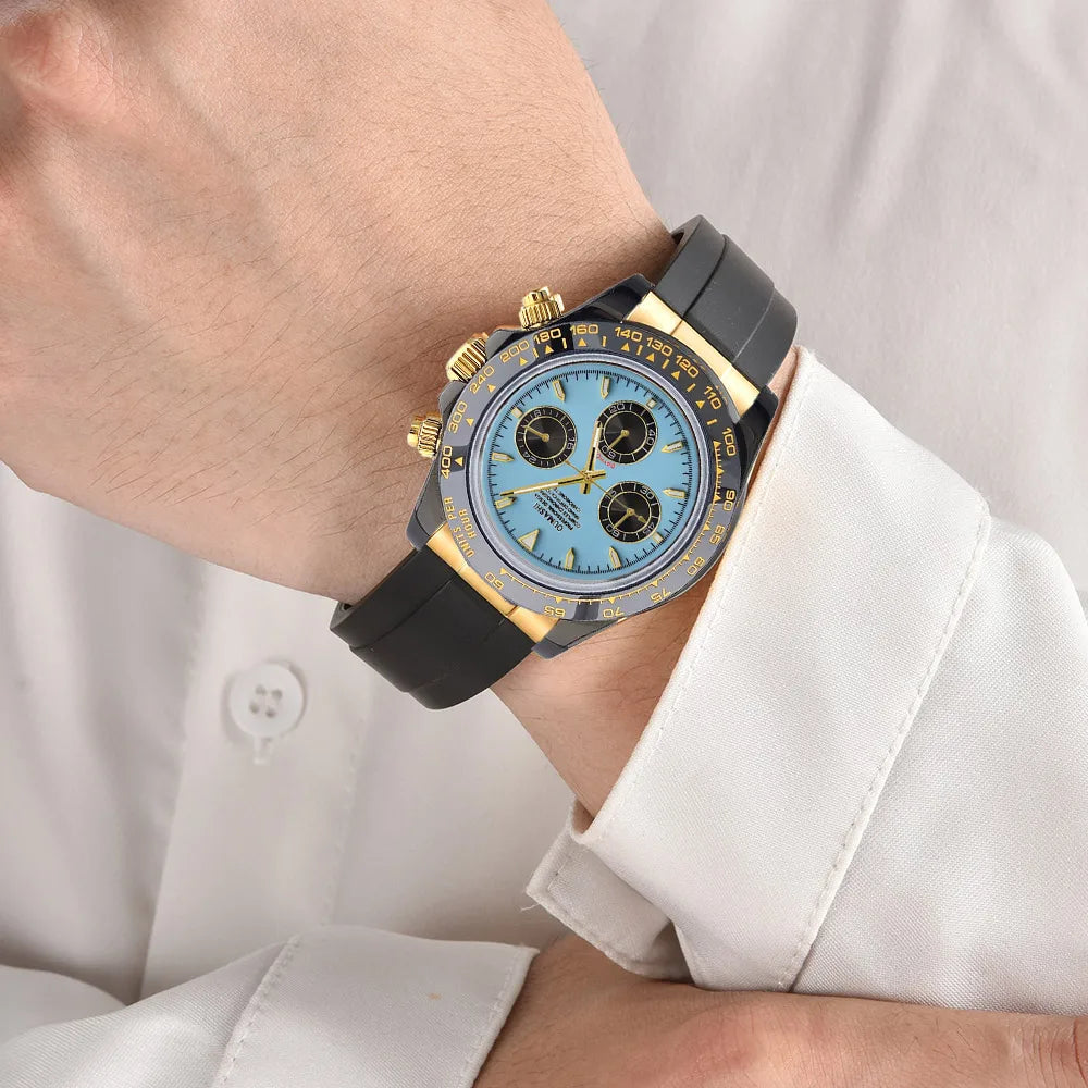 Luxury Sports VK63 Quartz Watch Sapphire Glass 316L stainless steel waterproof for men's custom watches with VK63 watch movement