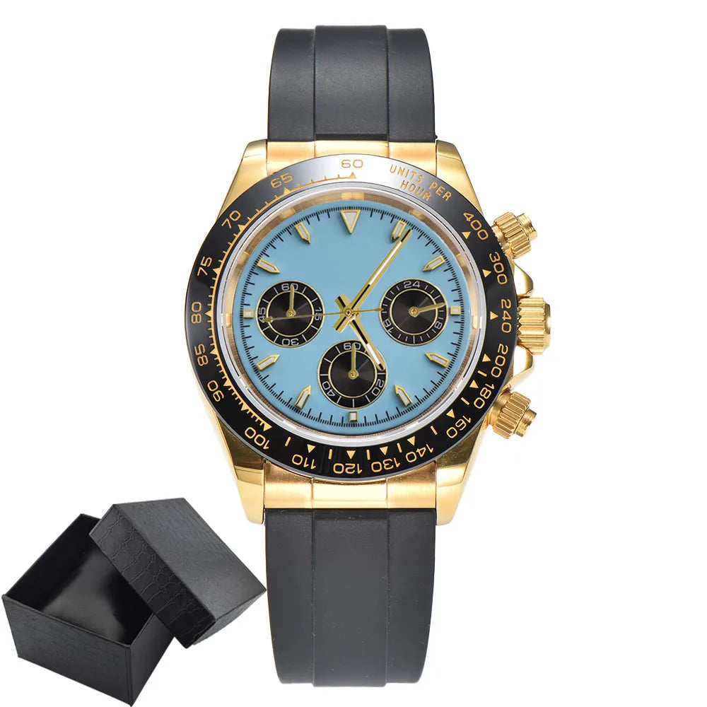 Luxury Sports VK63 Quartz Watch Sapphire Glass 316L stainless steel waterproof for men's custom watches with VK63 watch movement