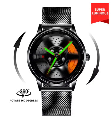 3D  Rotating Rim Watch